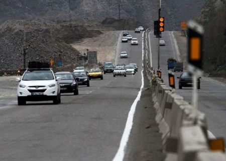 وضعیت ترافیکی جاده های کشور در 29 آبان 14-1/ ترافيك سنگين در محور شهریار – تهران
