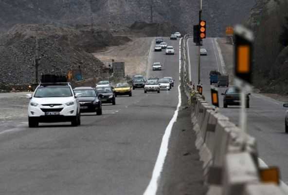 وضعیت ترافیکی جاده های کشور در 29 آبان 14-1/ ترافيك سنگين در محور شهریار – تهران