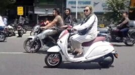 برخورد قاطع پلیس با موتورسواری زنان