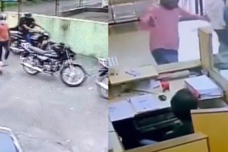 سرقت از بانک با دو موتورسیکلت در روز روشن+ فیلم