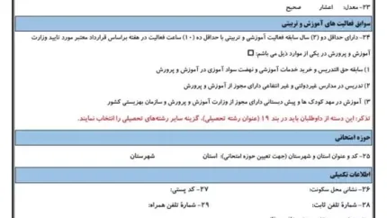 متقاضیان استخدام آموزش و پرورش بخوانند!/کارت آزمون استخدامی منتشر شد!