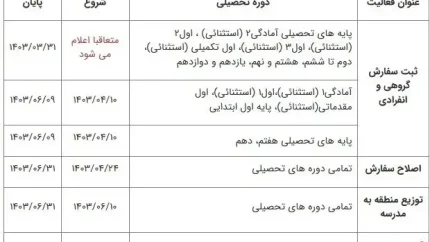 کتاب درسی