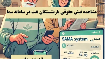 راهنمای گام‌به‌گام مشاهده فیش حقوقی بازنشستگان نفت در سامانه سما