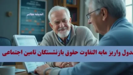 میزان مابه&zwnj;التفاوت حقوق بازنشستگان تأمین اجتماعی