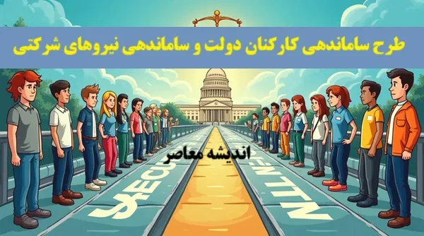 ساماندهی نیروهای شرکتی به مرحله عملیاتی رسید / تبدیل وضعیت نیروهای شرکتی در 20 روز آینده به پایان می رسد / ساماندهی کارکنان دولت از دولت تا مجلس و سازمان اداری استخدامی