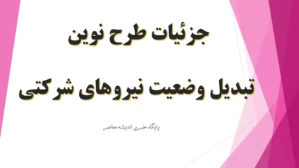 جزئیات طرح نوین تبدیل وضعیت نیروهای شرکتی امروز دوشنبه ۲۷ مرداد/ تغییرات گسترده در ساماندهی کارکنان دولت / سرنوشت استخدامی هزاران نفر روشن می‌شود