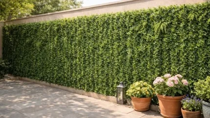 دیوار سبز مصنوعی برای بالکن و دیوار حیاط؛ راهنمای انتخاب و نصب