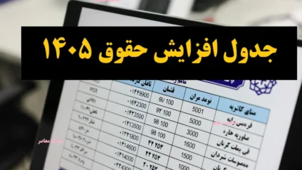 جدول افزایش حقوق بازنشستگان تامین اجتماعی در سال ۱۴۰۵