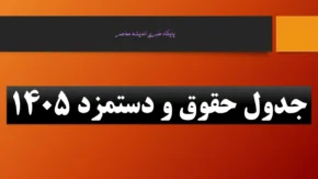 جدول حقوق کارگران 1405 تامین اجتماعی و حداقل دستمزد