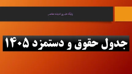 جدول حقوق کارگران 1405 تامین اجتماعی و حداقل دستمزد