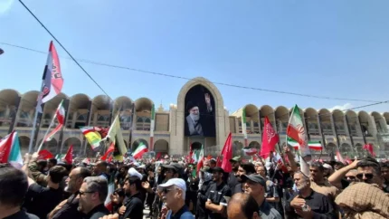 تشییع رهبر شهید. مصلی تهران