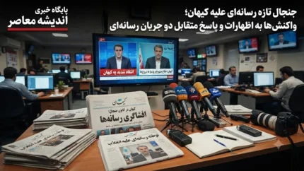جنجال تازه ایران&zwnj;اینترنشنال علیه کیهان | خبرنگار بدنام این شبکه در اظهاراتی جنجالی روزنامه کیهان را &laquo;ترویج&zwnj;کننده جنگ&raquo; خواند / واکنش تند کیهان: این شبکه صهیونیستی به دنبال جنگ روانی است؛ ادعاها بی&zwnj;اساس و کاملاً جهت&zwnj;دار است