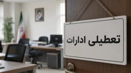 خبر فوری تعطیلی ادارات فردا / کدام استان ها چهارشنبه ۲۴ تیر ۱۴۰۵ تعطیل شدند؟؛ فهرست جدید به صورت لحظه ای به روزرسانی می شود / موج تعطیلی ها آغاز شد؛ آخرین تصمیم استانداری ها درباره تعطیلی ادارات، بانک ها و مراکز دولتی را اینجا ببینید