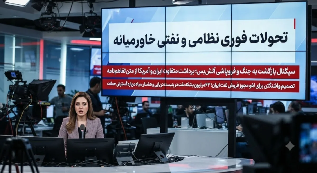 تحولات فوری نظامی و نفتی خاورمیانه | سیگنال بازگشت به جنگ و فروپاشی آتش‌ بس؛ برداشت متفاوت ایران و آمریکا از متن تفاهم‌ نامه / تصمیم واشنگتن برای لغو مجوز فروش نفت ایران؛ ۶۳ میلیون بشکه نفت در بن بست دریایی و هشدار سپاه درباره گسترش حملات 