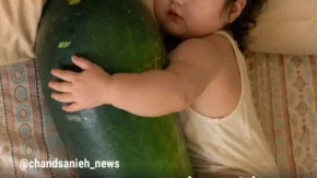 خبر جالب از خداحافظی با گرمازدگی نوزادان با کدوی حلوایی / کدوی زمستانی جای کولر را برای نوزادان گرفت!