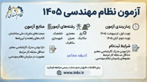 ثبت نام مجدد آزمون نظام مهندسی ۱۴۰۵ آغاز شد | فرصت دوباره برای جاماندگان از ۷ تا ۱۳ مرداد | زمان برگزاری آزمون آبان اعلام شد
