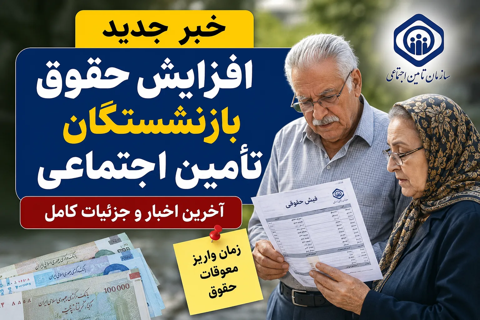 خبر جدید افزایش حقوق بازنشستگان تامین اجتماعی | خبر فوری افزایش حقوق و متناسب سازی ۱۴۰۵ | احکام جدید صادر شد