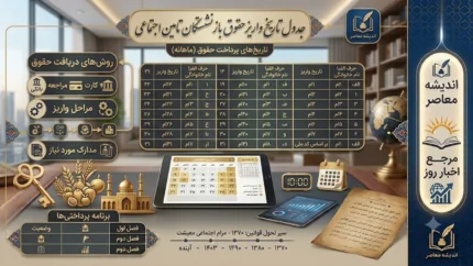 جدول تاریخ واریز حقوق بازنشستگان تامین اجتماعی تیر ۱۴۰۵ | زمان دقیق پرداخت حقوق و آخرین جزئیات واریز مستمری