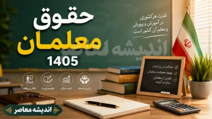 جدول افزایش حقوق معلمان در ۱۴۰۵ | جدول حقوق فرهنگیان بر اساس رتبه بندی | حداقل و حداکثر حقوق معلمان در سال ۱۴۰۵