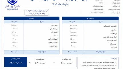 فیش حقوقی بازنشستگان تامین اجتماعی | راهنمای دریافت فیش حقوقی با کد ملی | جدیدترین روش مشاهده و دانلود فیش ۱۴۰۵