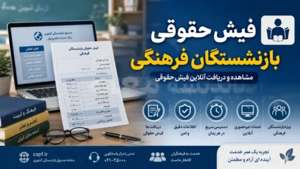 فیش حقوقی بازنشستگان فرهنگی | دریافت فیش حقوقی بازنشستگان فرهنگی با کد ملی | راهنمای مشاهده و دانلود فیش حقوقی ۱۴۰۵