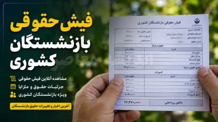 فیش حقوقی بازنشستگان کشوری تیر ۱۴۰۵ | دانلود حکم تیر ماه بازنشستگان کشوری از صندوق بازنشستگی کشوری