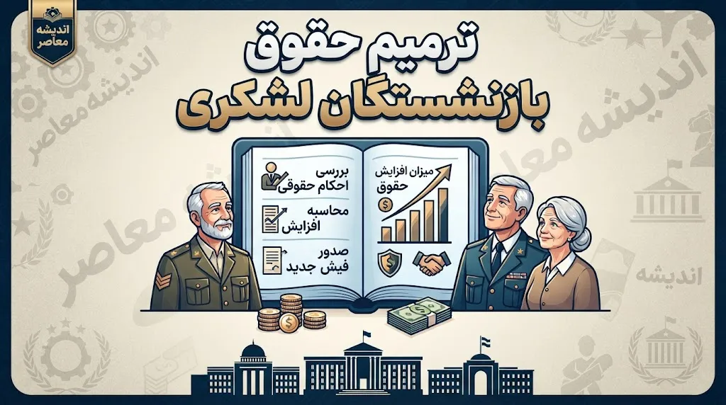 صفرتاصد ترمیم حقوق بازنشستگان لشکری؛ از همسان‌سازی ۲۰ درصدی تا اصلاح احکام و واریز معوقات