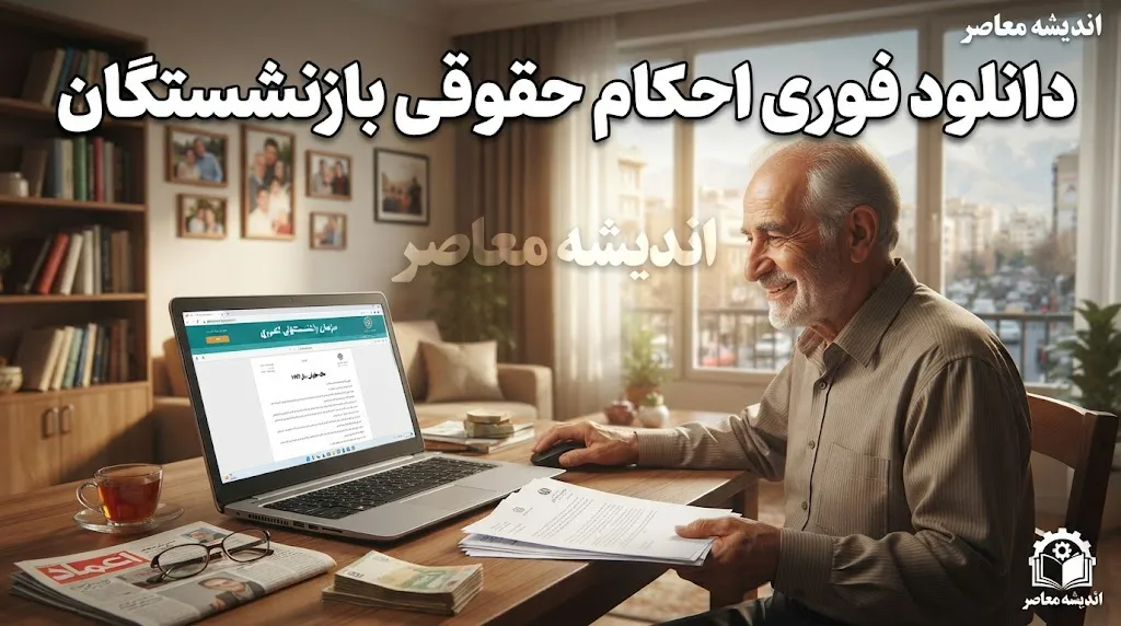 دانلود فوری احکام حقوقی بازنشستگان از سایت؛ راهنمای کامل دریافت حکم جدید ۱۴۰۵