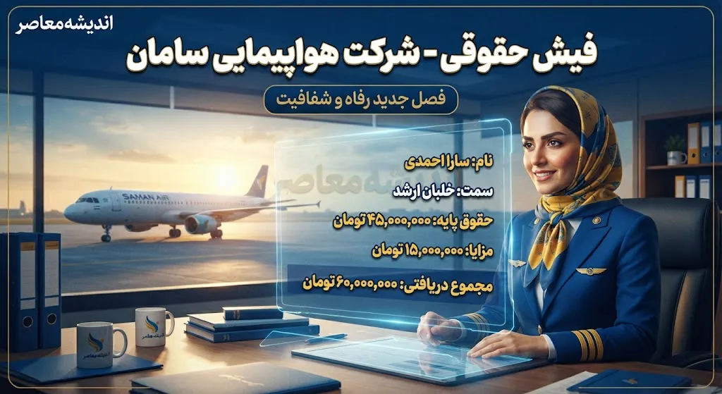فیش حقوقی Saman Air؛ نحوه مشاهده فیش حقوقی کارکنان سامان ایر و جزئیات سامانه