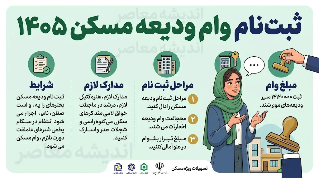 ثبت نام وام ودیعه مسکن ۱۴۰۵ آغاز شد؟ | لینک مستقیم سامانه، مبلغ وام مستاجران، شرایط دریافت و راهنمای ثبت نام