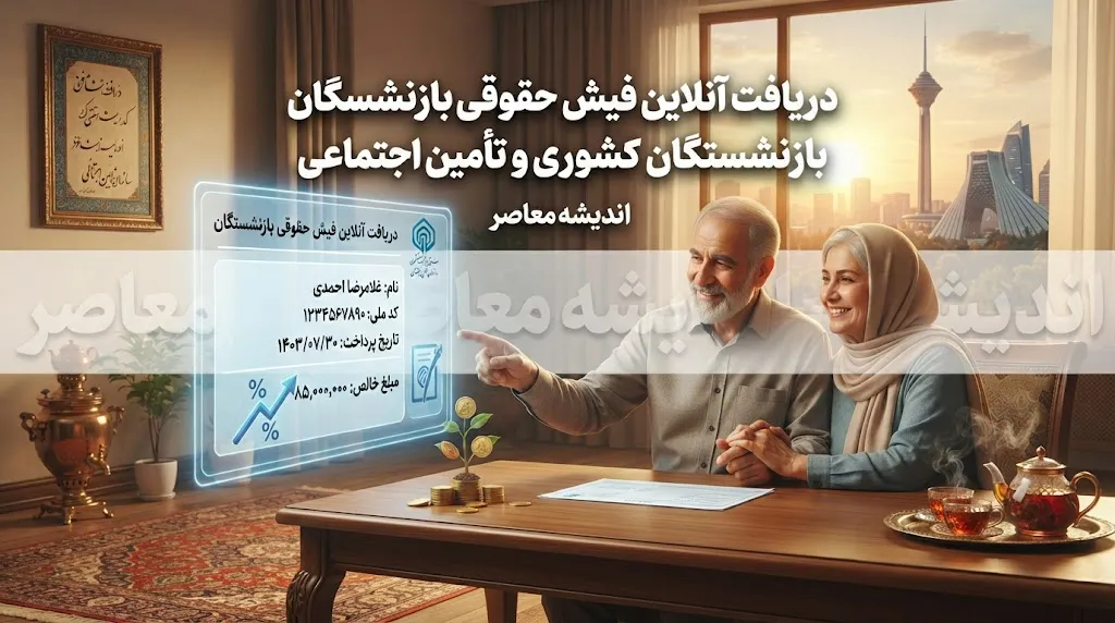 سامانه فیش حقوقی بازنشستگان کشوری