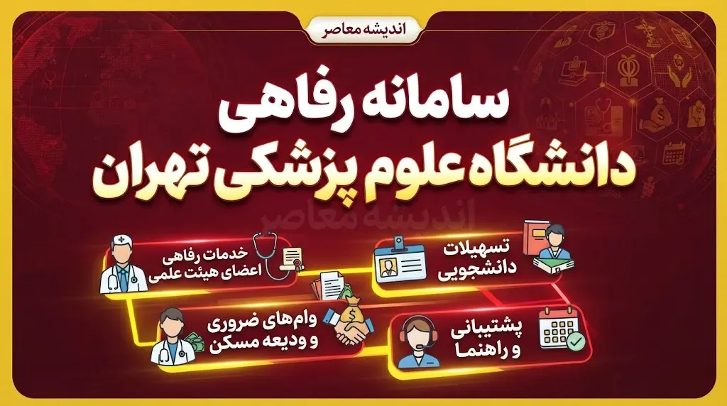 سامانه رفاهی دانشگاه علوم پزشکی تهران / ورود به سامانه رفاهی TUMS و خدمات اقامت، بیمه و وام