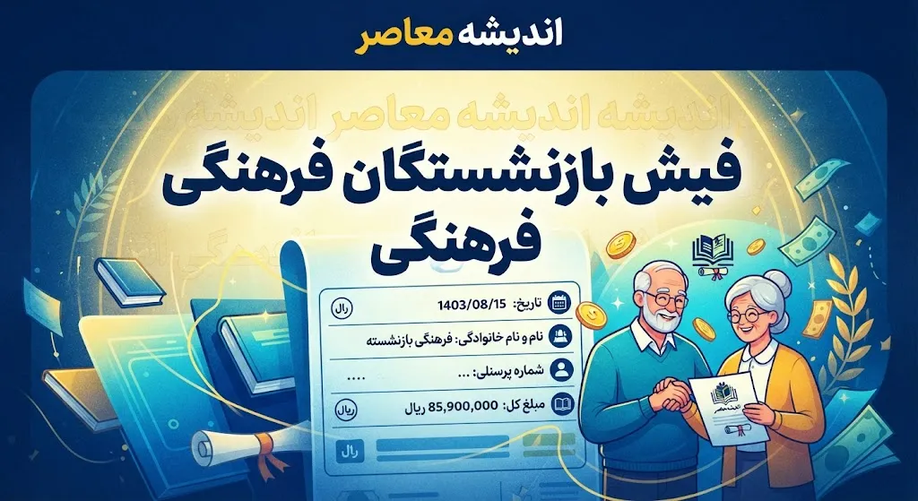 دانلود فیش بازنشستگان فرهنگی ۱۴۰۵؛ راهنمای دریافت فیش حقوقی با کد ملی و شماره دفتر کل