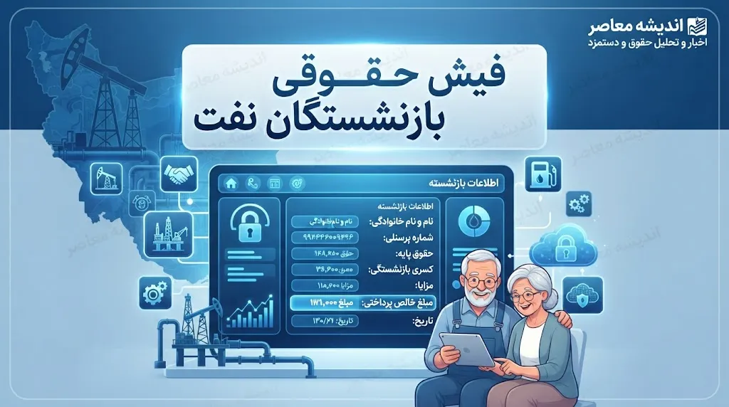 فیش حقوقی بازنشستگان نفت ۱۴۰۵؛ چگونه فیش حقوقی بازنشستگان شرکت نفت را دریافت کنیم؟