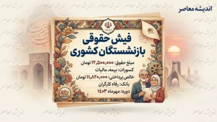 فیش حقوقی بازنشستگان کشوری شهریور ۱۴۰۵ منتشر شد | نحوه مشاهده فیش حقوقی بازنشستگان کشوری با کد ملی و جزئیات حقوق