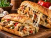 طرز تهیه ساندویچ مرغ پنیری با قارچ به روش فست‌فودی؛ آموزش مرحله‌به‌مرحله با پنیر کش‌دار